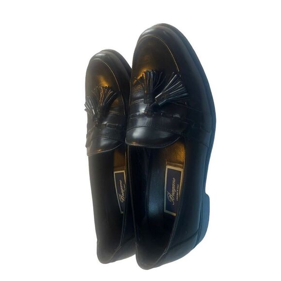 Bragano By Cole Haan Men's Black Leather Moc Toe Tassel Loafer size  10M - Picture 3 of 14